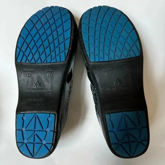 Anywear Womens Patent Leather Clogs Style SR ANGEL, US Size 9, Color PRSP👟 - Picture 7 of 7